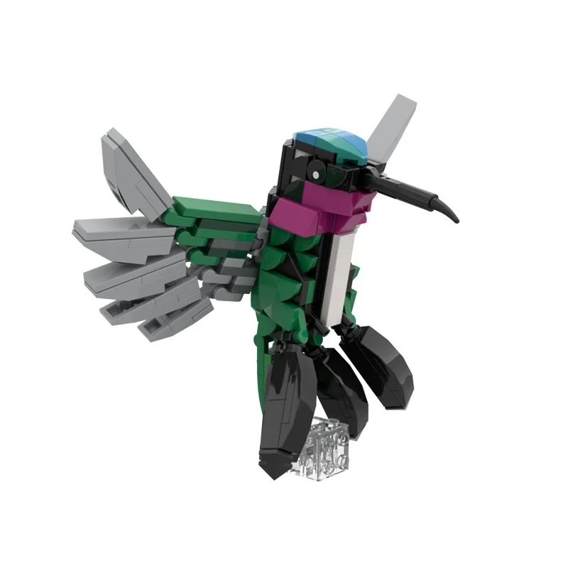 Фото 213 деталей MOC Hummingbird No 8 Stripe Breasted Creator: Конструктор-модель, архитектурные блоки, игрушки, идея для рождественского подарка, кирпичики для детей, DIY №1