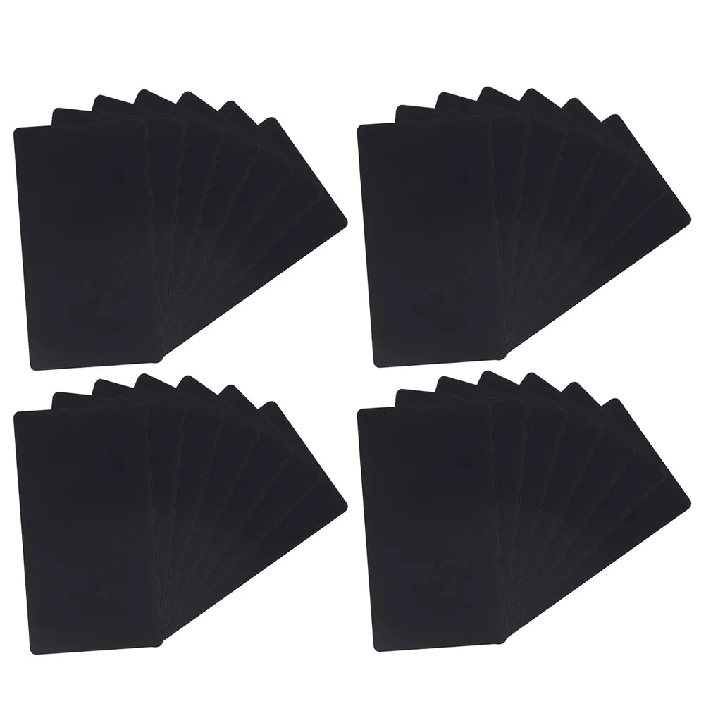 

100 шт., металлические визитные карточки, 0,2 мм, алюминиевый лист, «сделай сам», пустые визитные карточки