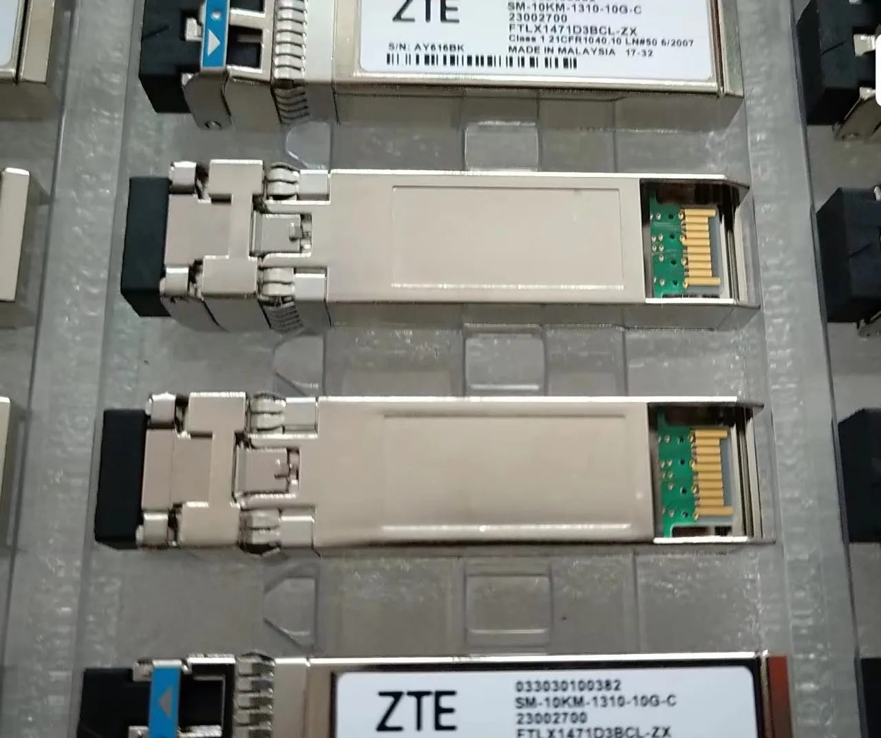 FTLX1471D3BCL-ZX/ZTE 10G SFP transceiver/23002700/033030100382/SM-10KM-1310-10G-C/10G SFP fiber module adapter