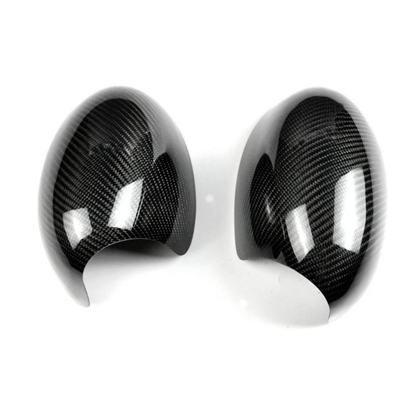 Автомобильная зеркальная крышка из настоящего углеродного волокна для BMW Mini Cooper