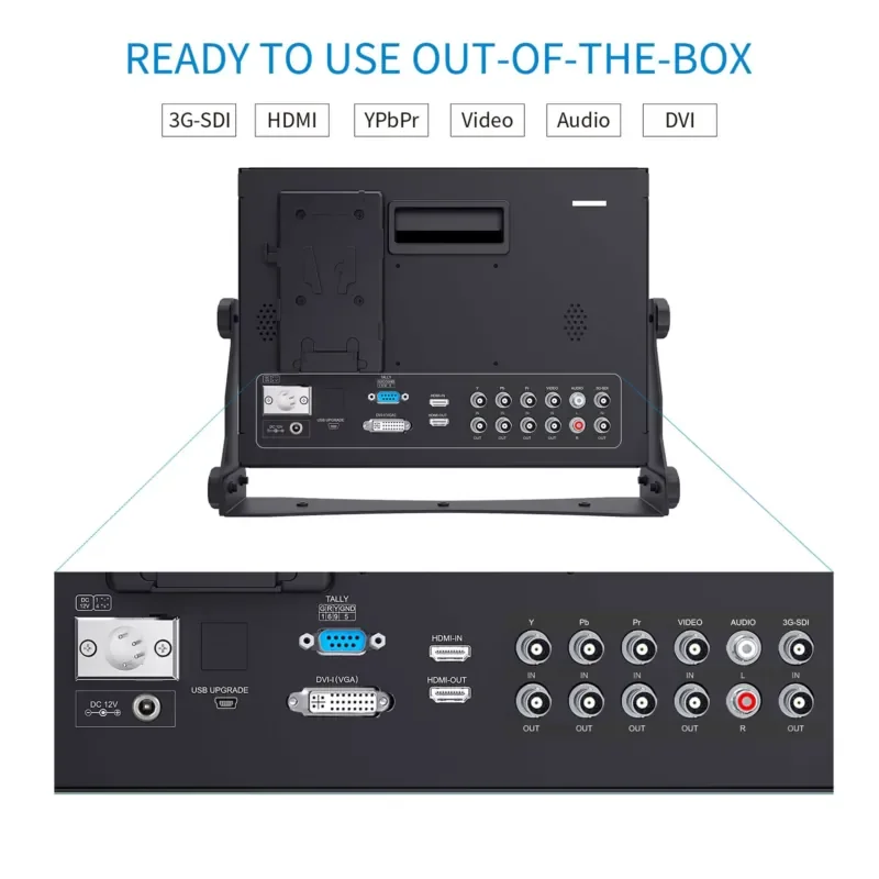Фото WAP01 SEETEC P133-9HSD Оптовая продажа от производителя 13.3-дюймовый IPS FHD алюминиевый монитор для вещания с 3G-SDI AV YPbPr, индивидуальный заказ оптом №4