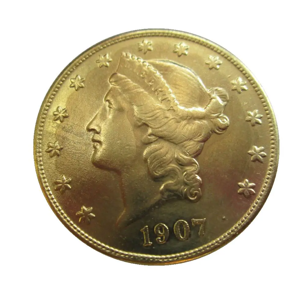 

Копия монеты США 1907 P, D, S, с золотым покрытием