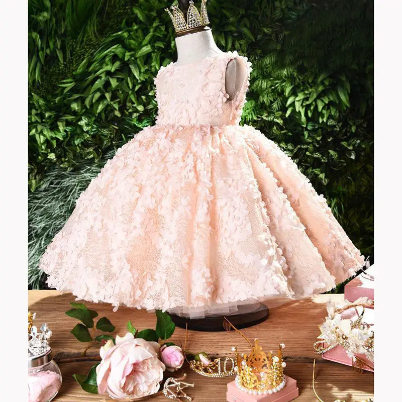 

Детское вечернее платье, новинка 2022, весенне-Летнее Детское платье, платье принцессы на день рождения для девочек, платье для девочек с цвет...