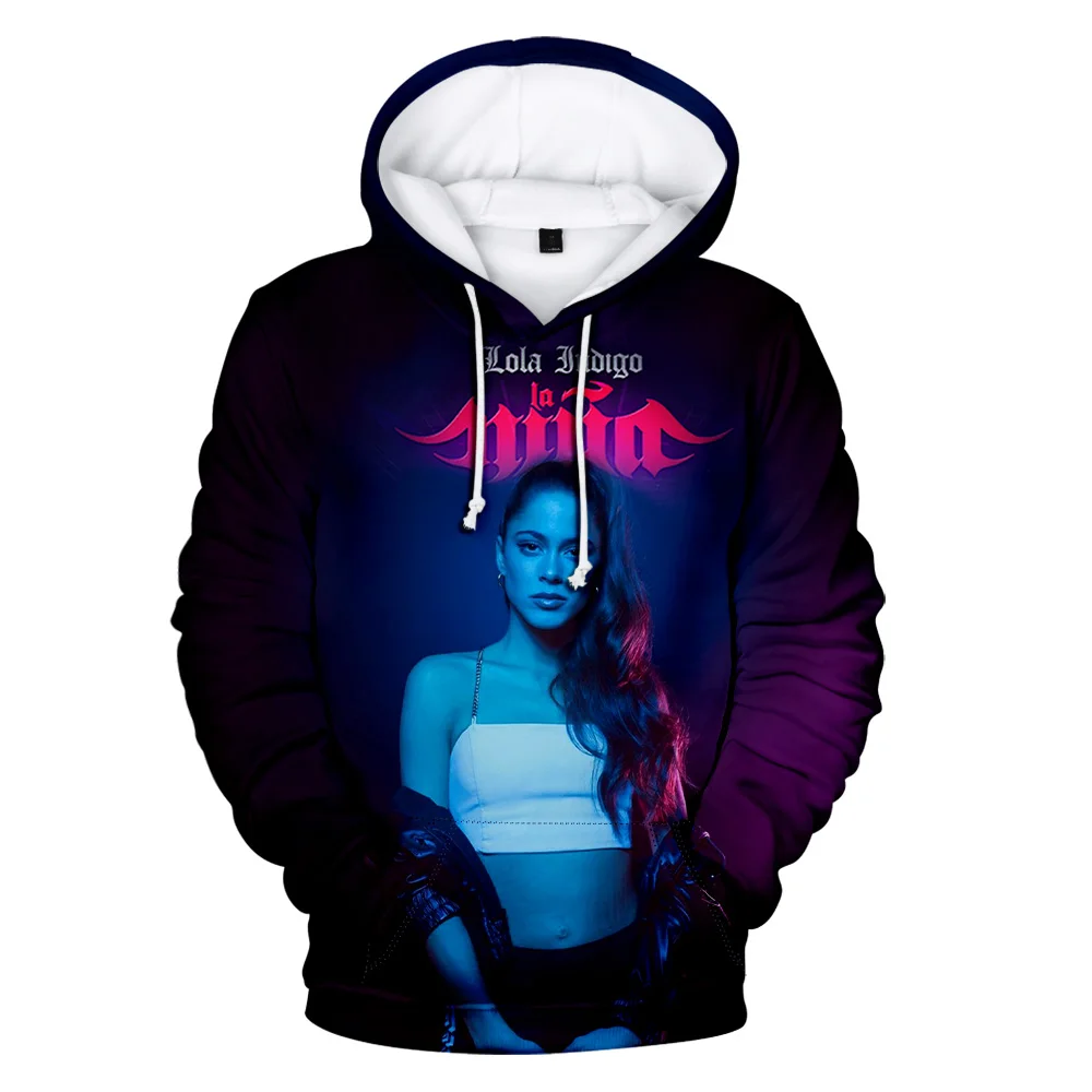 

Толстовка Lola цвета индиго для женщин и мужчин, толстовка с капюшоном, уличная одежда на осень и зиму, Lola, одежда цвета индиго, большие размеры, Детская модель