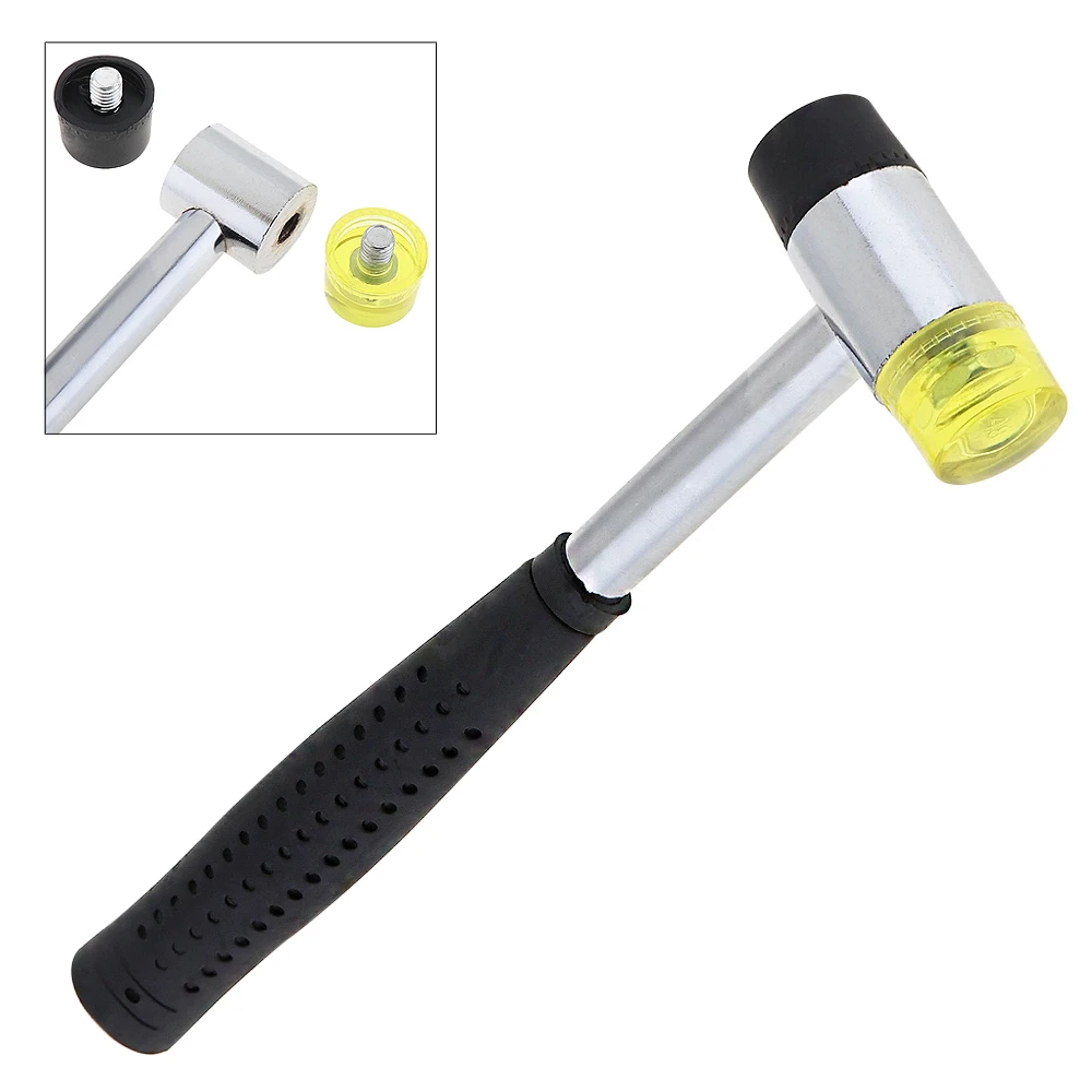 

25mm Rubber Double Faced Work Glazing Window Beads Hammer Nylon Head Mallet Tools