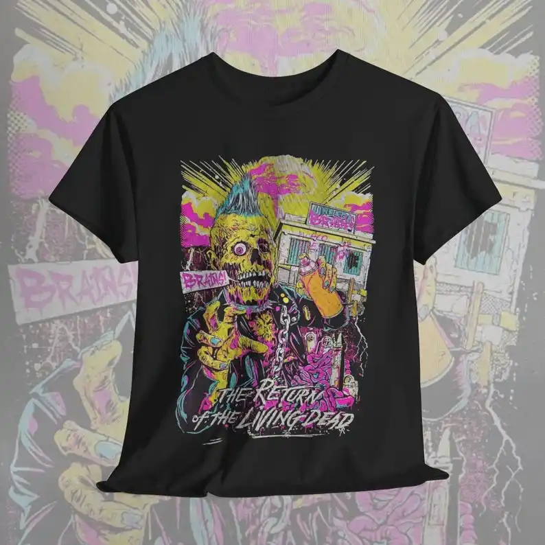 Футболка Возвращение живых мертвецов футболка зомби рубашка из фильма ужасов со