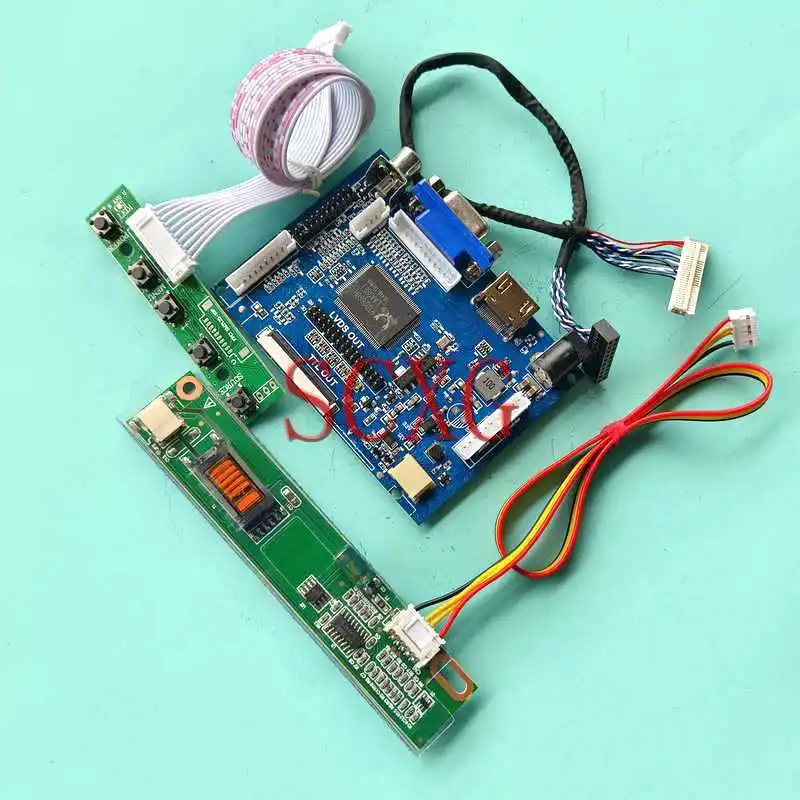 

Плата контроллера матрицы светодиодного ЖК-дисплея подходит для TM150XG TX38D81VC1CAB 1ccfl HDMI-совместимый AV VGA 1024*768 30-контактный LVDS 15 "Комплект «сделай ...