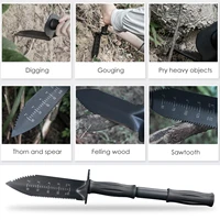 metal detector digger tool 7 5in blade heavy duty serrated edge digger with extended handle garden knife with sheath for belt