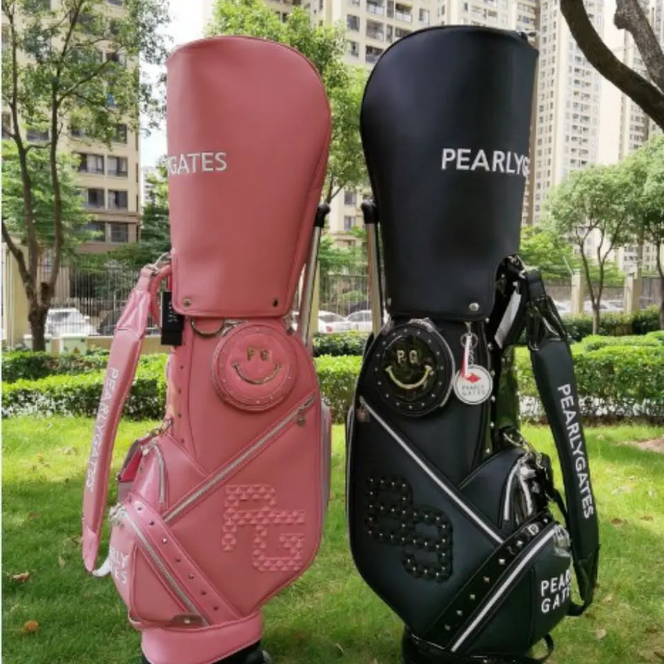 

2021 golf clubs bag Golf bag PG Black with Trolley roller golf Golf standard bag PU Waterproof and wear-resistant