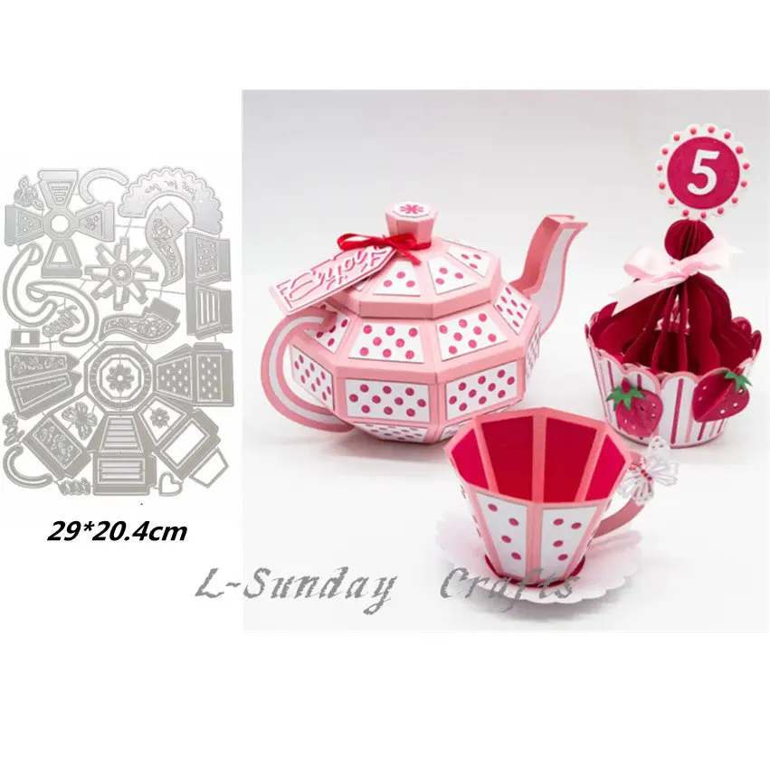 

Большой заварочный чайник, металлические штампы, трафареты для «сделай сам», Скрапбукинг/альбом, декоративное тиснение, «сделай сам», бумаг...