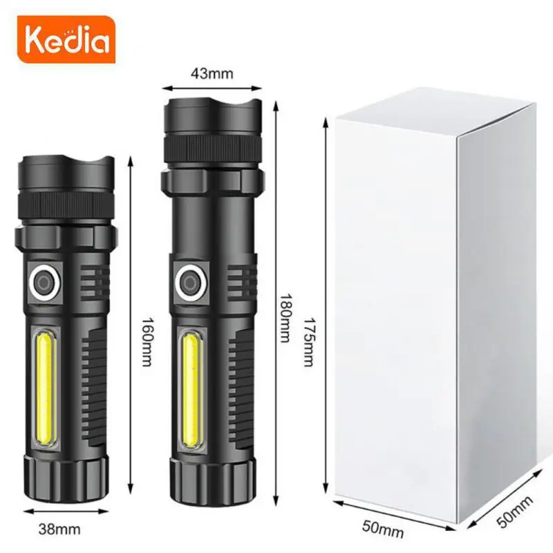 

Zoom Lantern Waterproof 26650 Light Led Flashlight Power Display Super Bright Powerful Brightest Flashlight For Camping