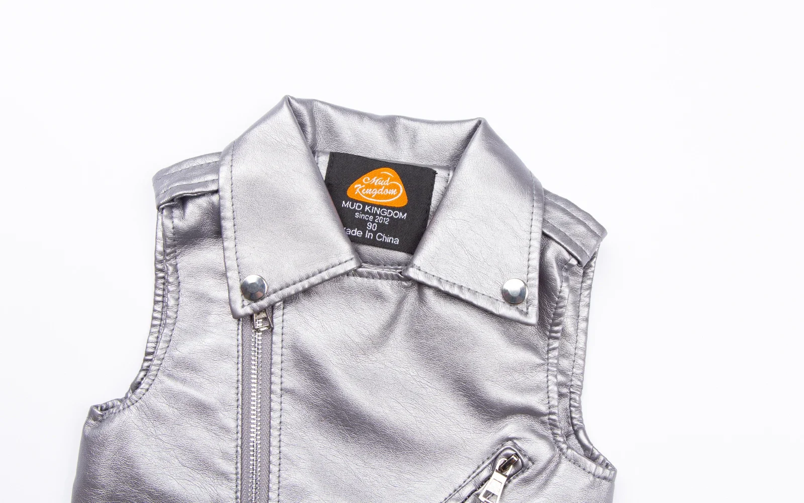 Детский классический жилет из искусственной кожи