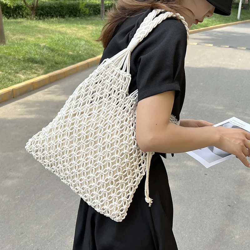 VeryMe 2022 Summer Travel Beach Big Handbag Fashion Hollow Large Capacity Shoulder Women's Bag Brand Designer Female Tote Purses