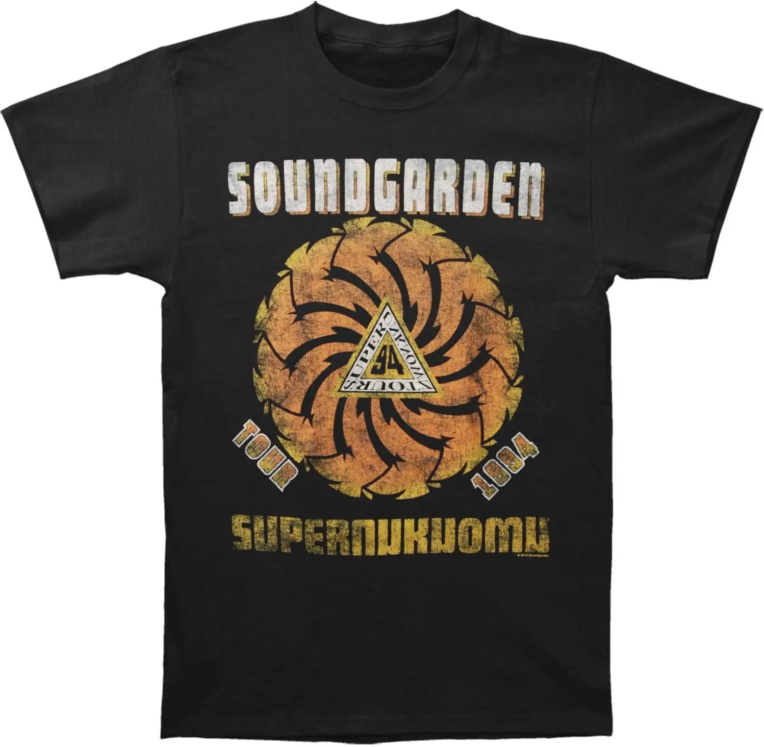Мужская облегающая футболка Soundgarden Черная