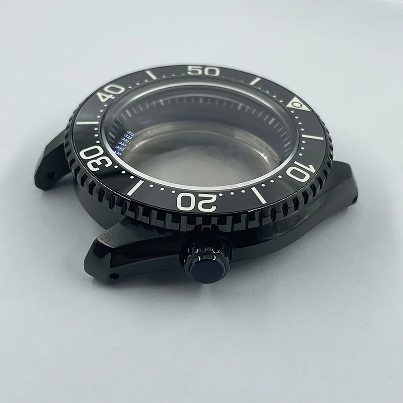 Watch Modify Parts 43.77mm SBDX001 Diver Watch Case Double Arc Sapphire Glass Ceramic Insert Suitable For NH35/36 Movement 20Bar