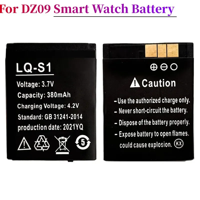 

3.7 V 380mAh SmartWatch Battery Lithium Ion Polymer Battery For DZ09 Backup Battery For KSW-S6 RYX-NX9 A1 Smart Watch