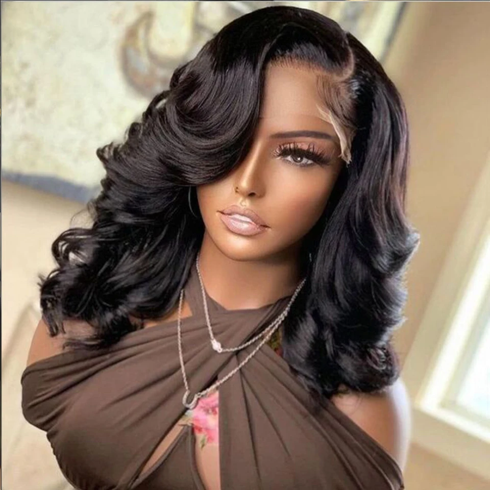 Парик из натуральных человеческих волос 4 х4 дюйма 180D