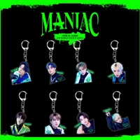 kpop new boys group stray kids maniac acrylic cartoon figure keychain pendant backpack decoration pendant accessories gifts