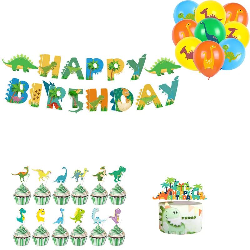 

Тираннозавр Рекс Динозавр Жираф тропическая ладонь для вечеринки на день рождения реквизит для украшения детский подарок