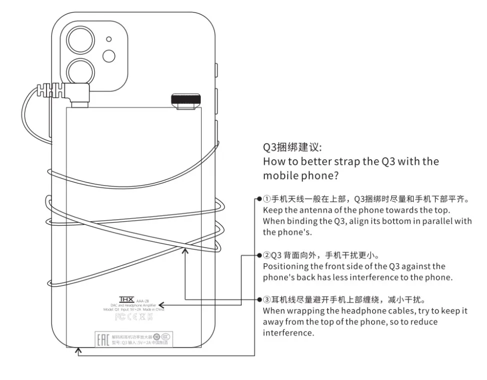 Чип Fiio Q3 AK4462 сбалансированный USB-ЦАП усилитель AMP XMOS XUF208 PCM768K DSD512 декодирование