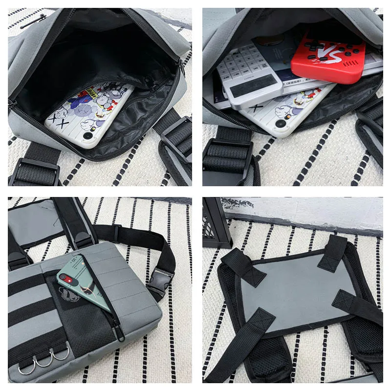 Новинка 2021 тактическая нагрудная сумка женская жилет в стиле хип-хоп уличные