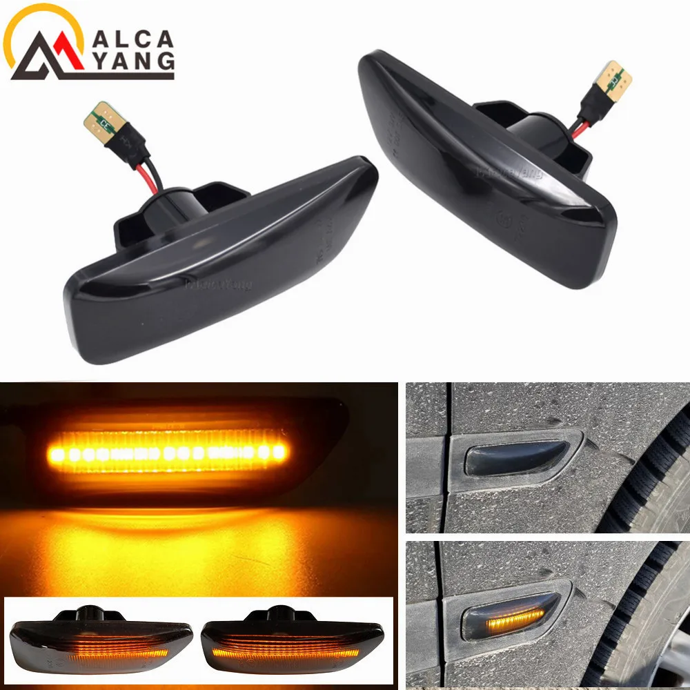 

1 пара для Volvo V70 S60 S80 XC70 XC90 2000-2009, 2 шт., светодиодный передний боковой габаритный указатель поворота, индикаторная лампа