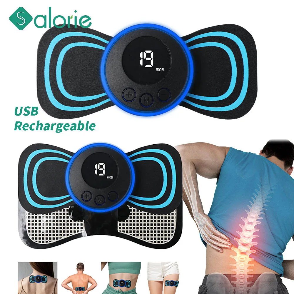 

TENS Neck Massager Rechargeable Electric Neck Massage EMS Cervical Vertebra Massage Patch for Muscle Pain Relief Dropshipping