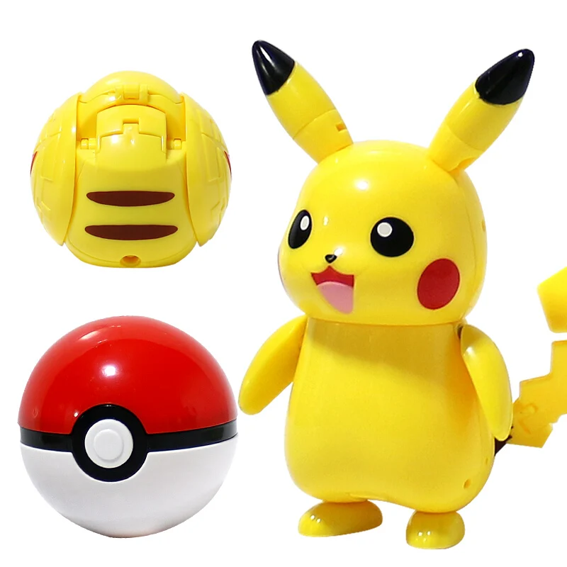 

Pokemon Ball Variation Doll Model Pikachu Jenny Turtle Action FigureGenuine Small Blind Box Toy Gifts