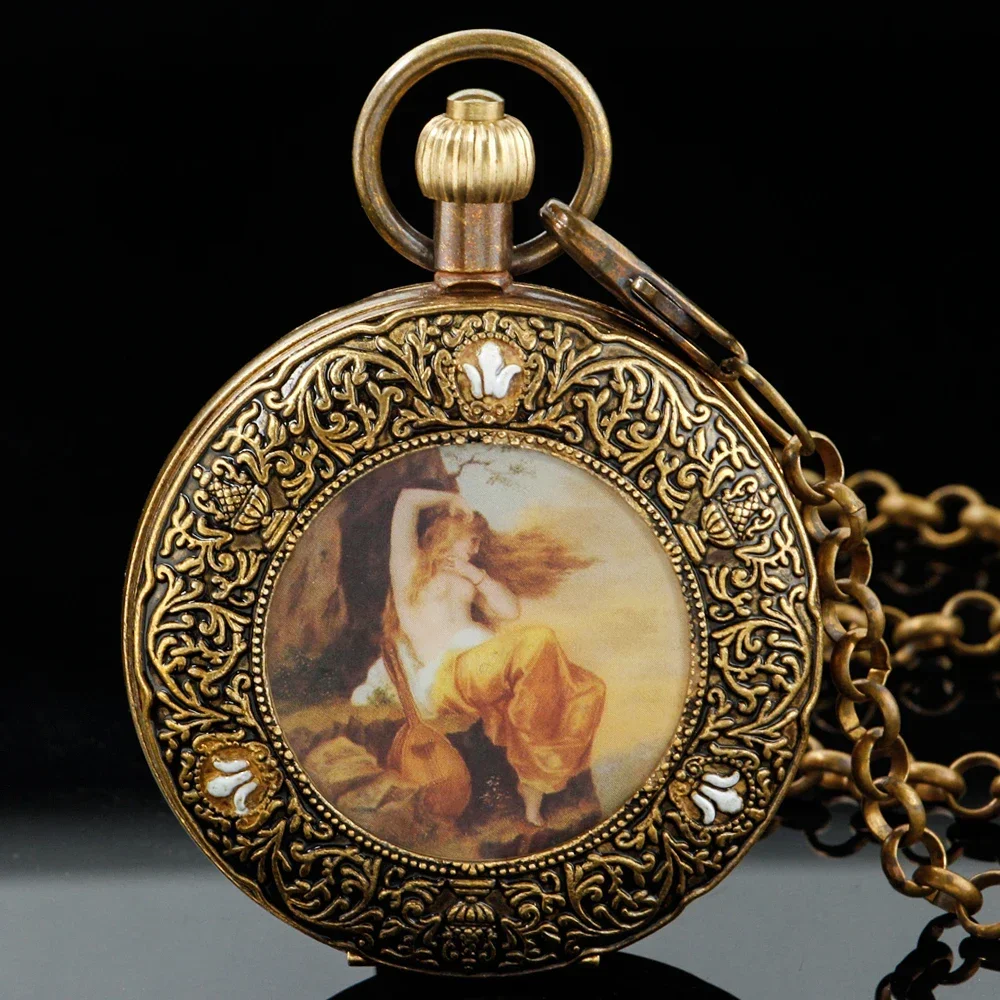 Часы-скелетоны в стиле ретро Классические Механические наручные часы-подвески с