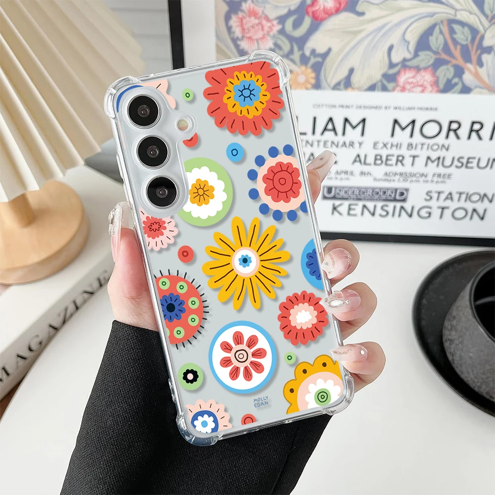 Цветные цветы для Redmi NOTE 10 11 S 12 PRO Plus 13Pro 6 7 8 Pro 9 Promax 4G