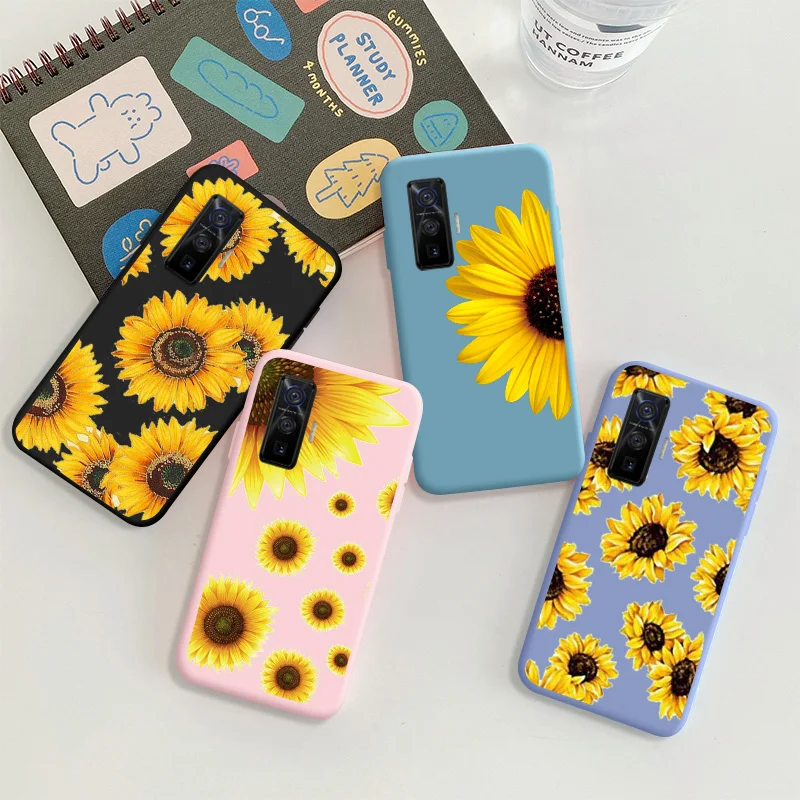 

Chrysanthemum For VIVO IQOO 5 PRO Protective Shell Silicone Soft Shell Phone Case Candy Casing Case Fashion Silicone