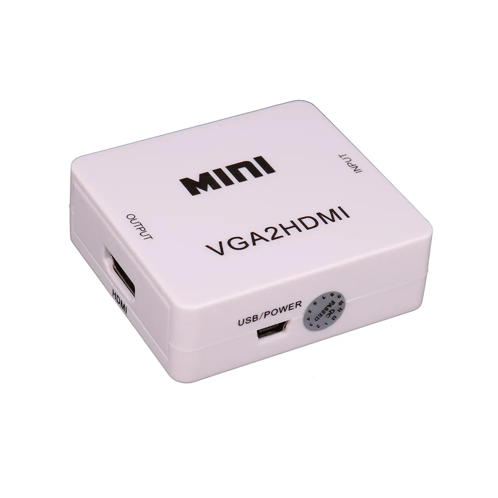 

Преобразователь VGA-HDMI/композитный к hdmi с аудио для ноутбука, ПК, проектора HDTV