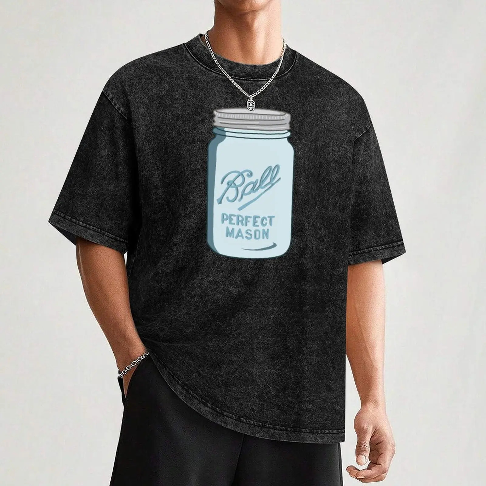 Фото Футболка Ball Mason Jar с модным принтом для мужчин №3