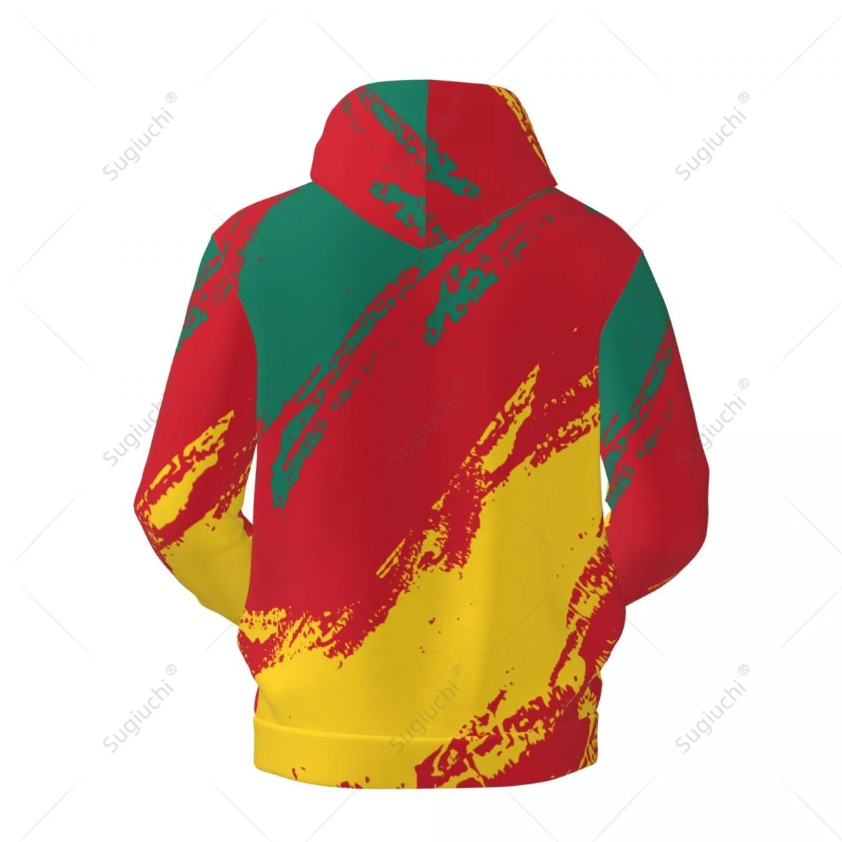 Толстовка унисекс с флагом Камеруна Повседневный пуловер 3D рисунком полиэстер
