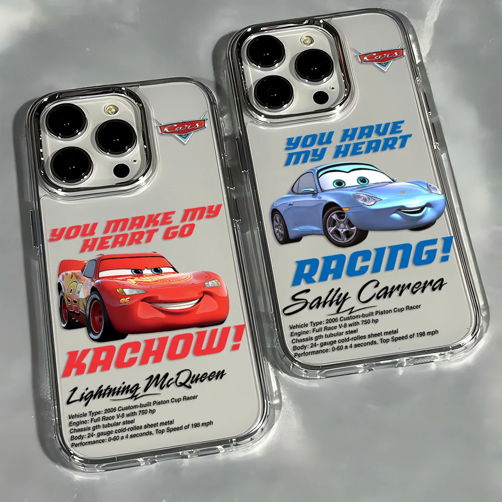 Фото Чехол для телефона Cars L-Lightning M-McQueen для Samsung Galaxy S25 S24 S23 S22 S21 S20 Note20 FE Ultra Edge Plus 4G 5G, прозрачный №1