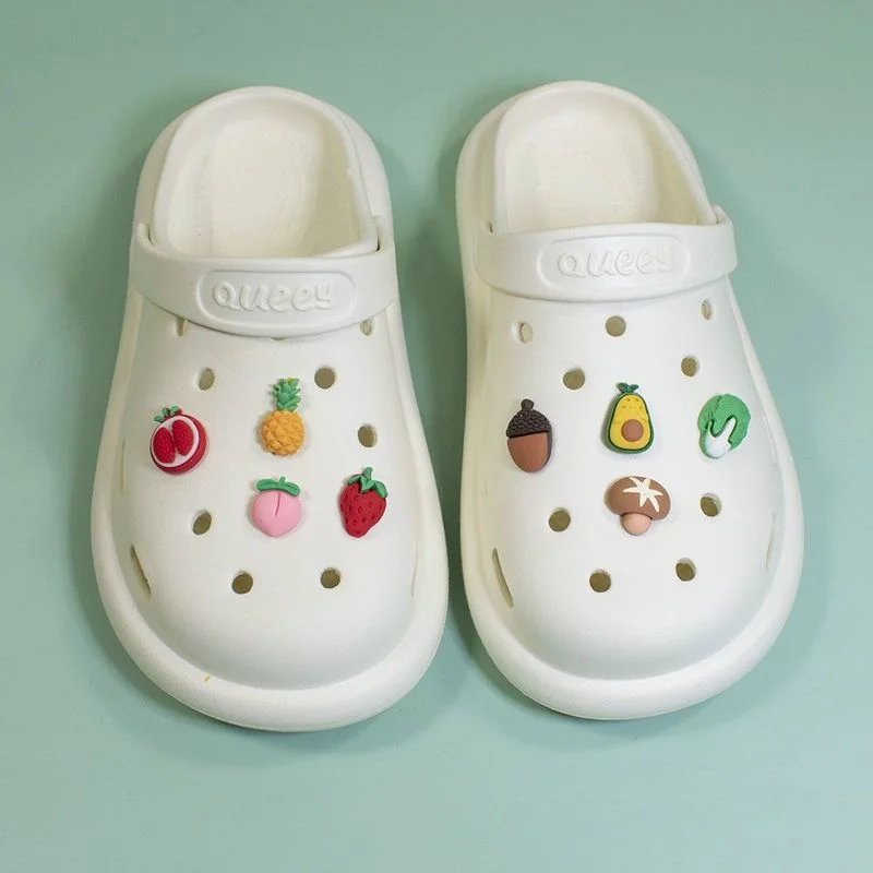 

Cute Croc Charms Vegetable Charms for Crocs DIY Simulated Fruit Cartoon Candy Removable Garden Shoes Croc Accessories Fashion