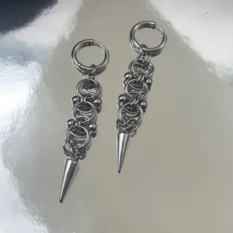 Серьги-капельки Gothic Punk из нержавеющей стали