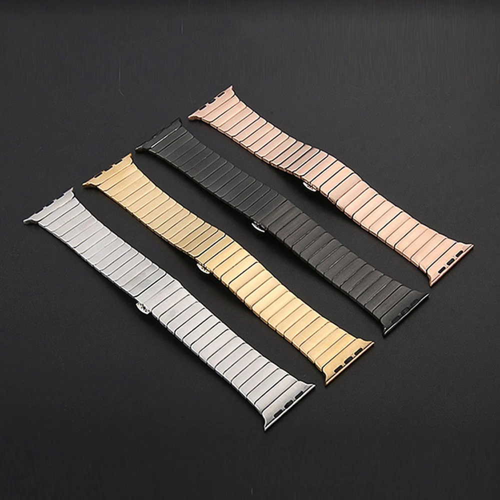 Stainless Steel strap for Apple Watch Band 45mm 49mm 44mm 41mm 38mm Correa Metal Bracelet iWatch for series 8 7 se 6 4 5 Ultra