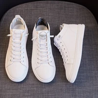 high top womens 2022 new flat sports shoes leather small white shoes