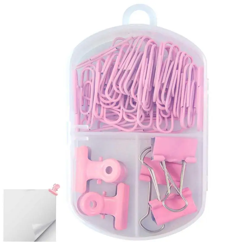 

Paper Clamps 45Pcs Paper Clips Binder Clips Set Candy Color Paperclips And Binder Clips Assorted Sizes For School Office