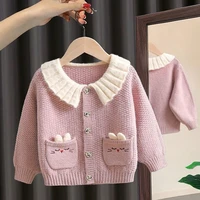 spring autumn knitted cardigan sweater baby children clothing girls sweaters kids wear baby girls clothes winter
