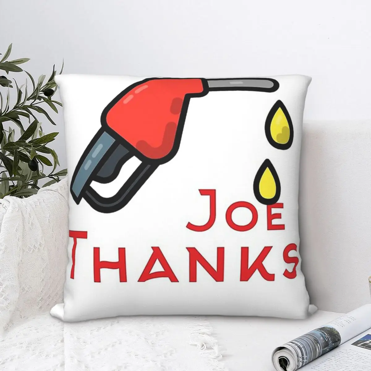 Газовые цены наволочка для объятий Джо Biden увеличение нехватки газа подушка