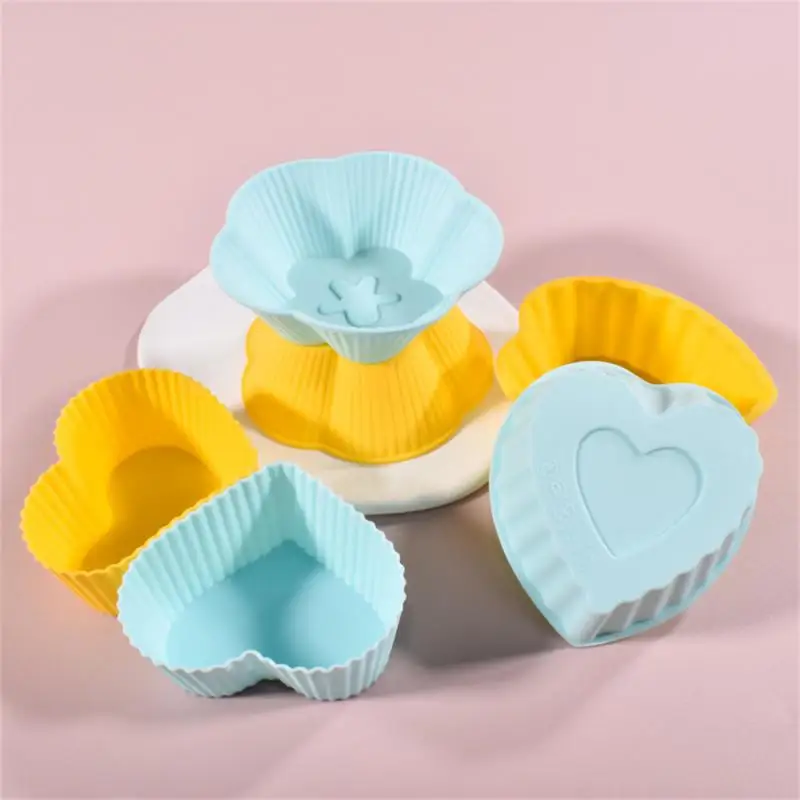 

Silicone Muffin Cup Cake Mould Butterfly Heart-shaped Baking Molds Reusable DIY Cake Decorating Tools Heat Resistant Cake Cup