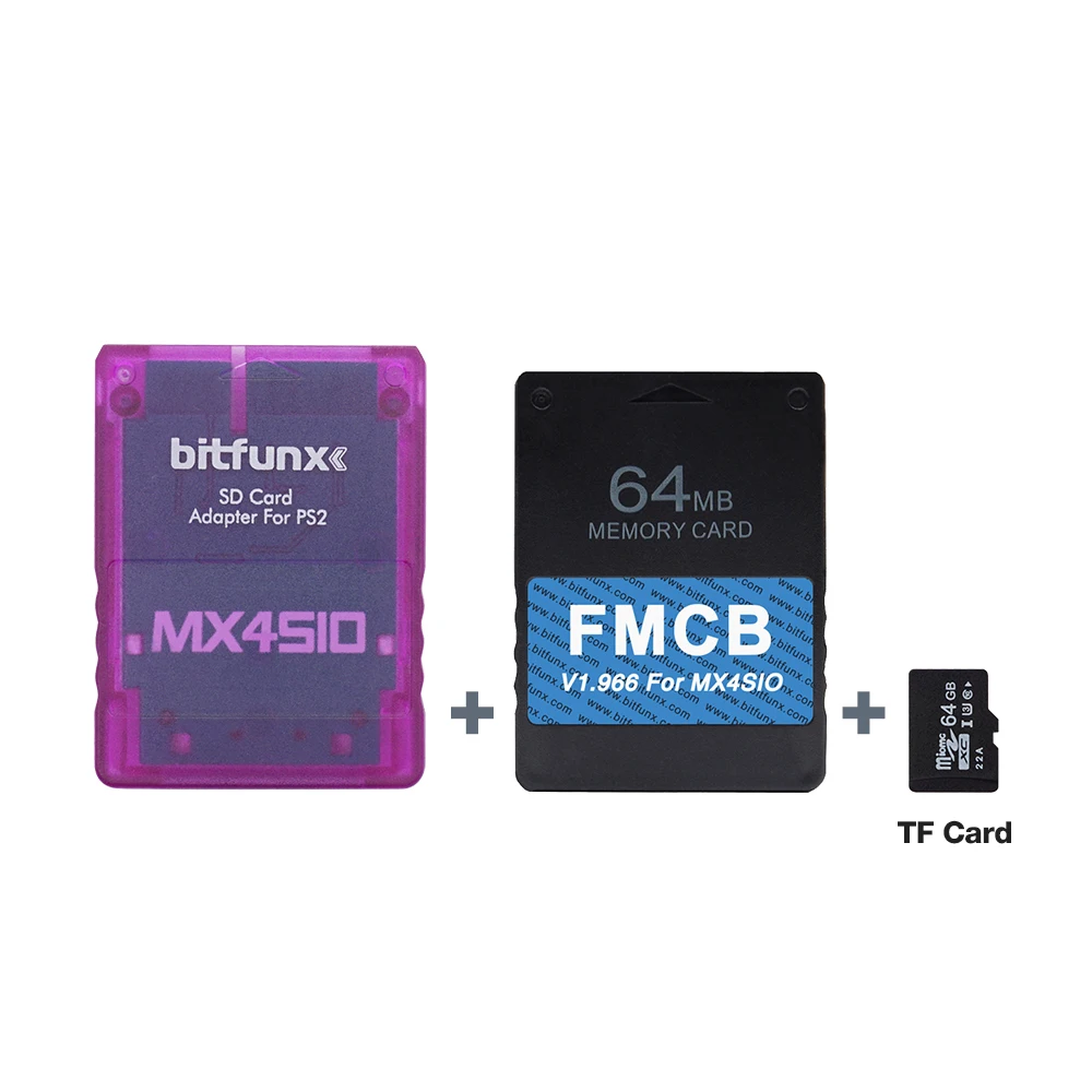 Адаптер для SD-карты MX4SIO SIO2SD PS2 FAT игровые консоли + V1.966 64 Мб FMCB OPL1.2.0 комбинированная