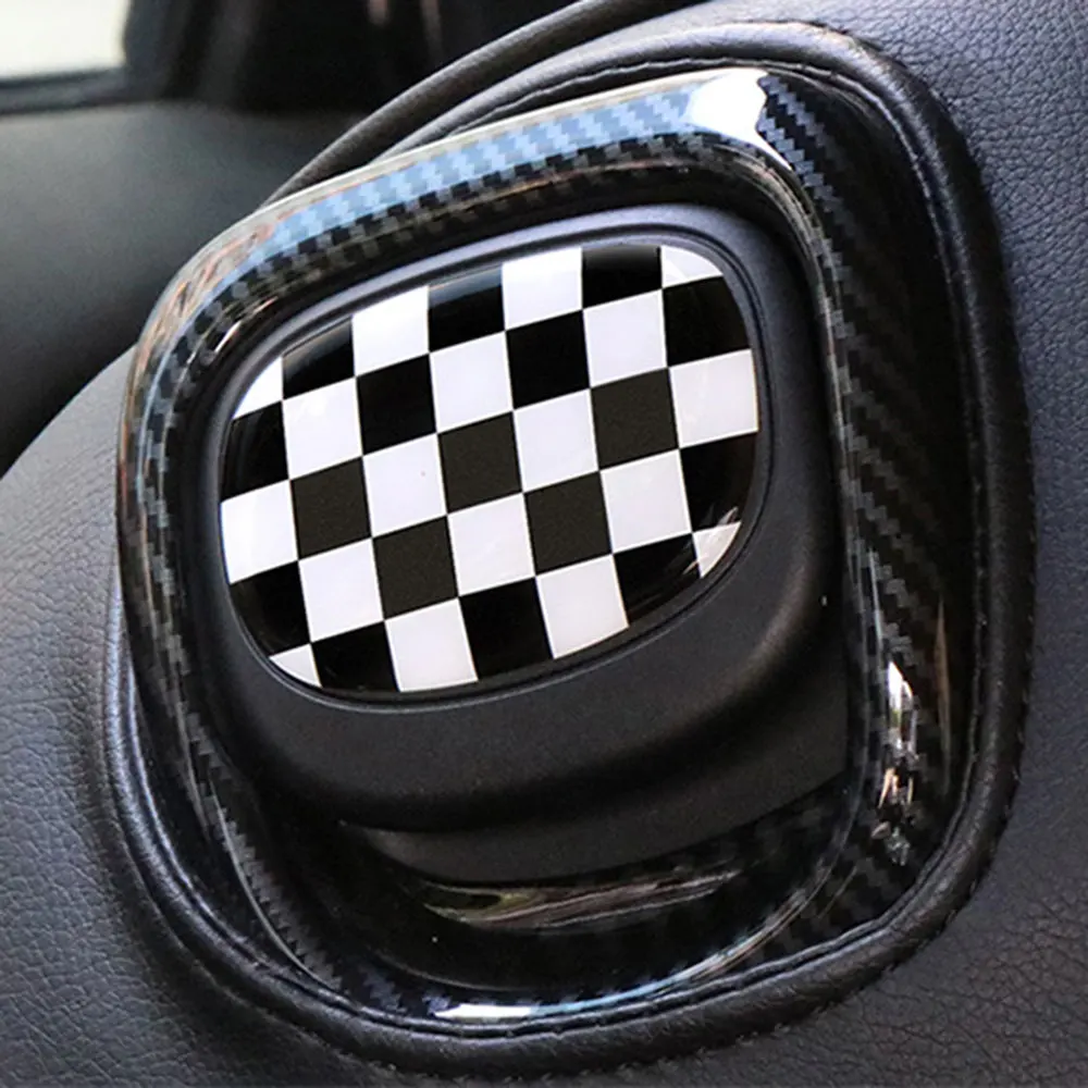 

3D эпоксидная декоративная наклейка на ручку заднего сиденья для BMW MINI ONE COOPER F56 F57, наклейки на заднюю ручку стула, защитный чехол, аксессуары