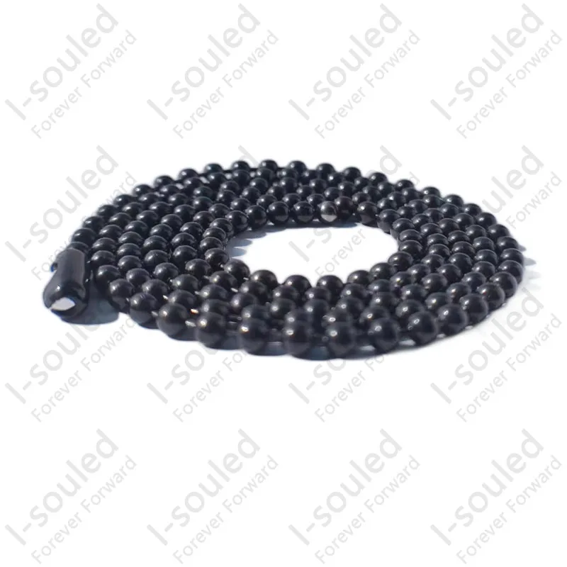 I-souled Черный твердый титановый шарик 3 мм для женщин