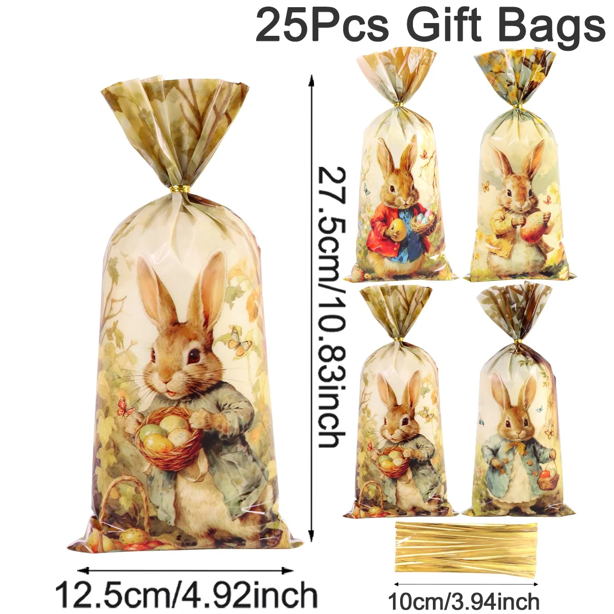 

Пасхальные подарочные пакеты с кроликом