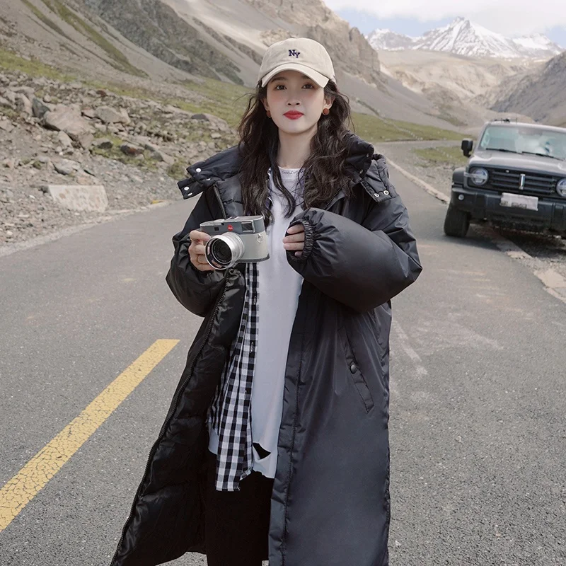 Hooded Coat For Women Autumn Warm Thick Long Puffer Winter 2022 Ladies Down Jackets Couple Models For Men And Women Parka Quilte