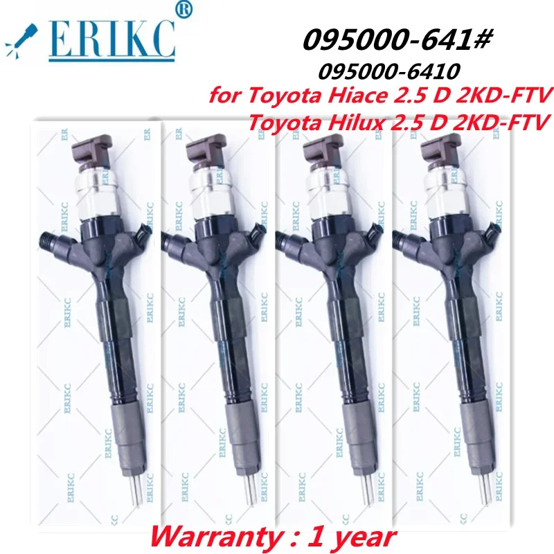 ERIKC 4 шт. 23670-0L010 23670-0L070 Форсунка дизельного топлива 095000 -6411 -6410 для Toyota Hiace 2.5 D Hilux