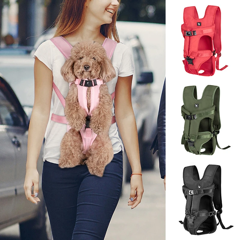 

Travel Pet Dog Carrier Double Shoulder Chest Bag Portable Pet Carrying Bag Dog Backpack Outdoor Travel Bags Carring Cats Dogs